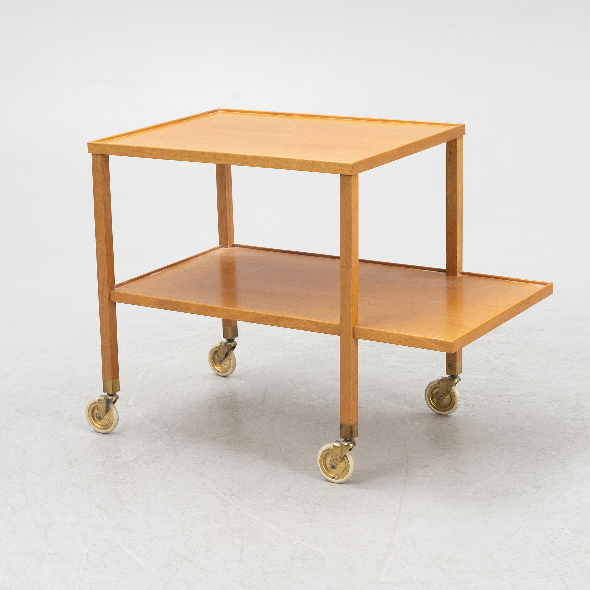 Josef Frank, a model 470 serving trolley, Firma Svenskt Tenn, Sweden, post 1985.