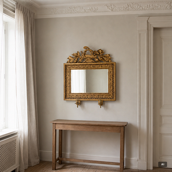 A late Empire mirror wall sconce, Gothenburg, active 1803- c. 1837.