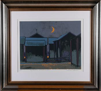 JUHANI PALMU, serigrafi, signerad, konstnärens avdrag.