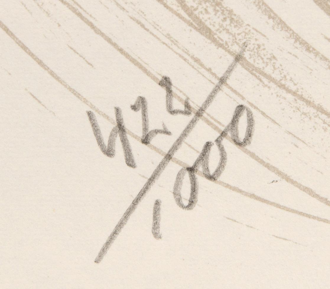 Marc Chagall, Exhibition poster, Lund Art Gallery 1967, numbered.