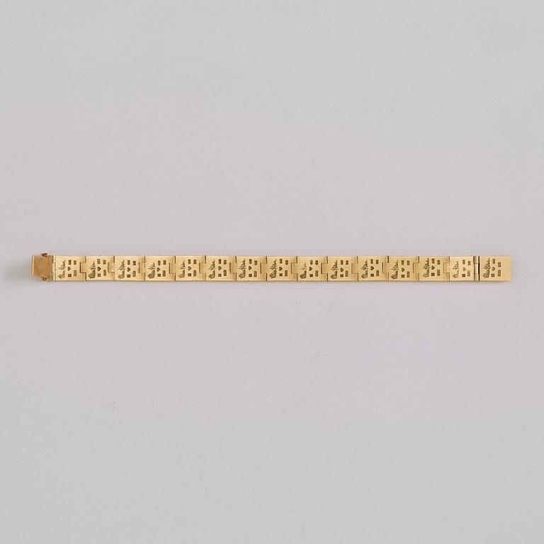 Wiwen Nilsson, A Wiwen Nilsson 18K gold bracelet, Lund, Sweden 1965.