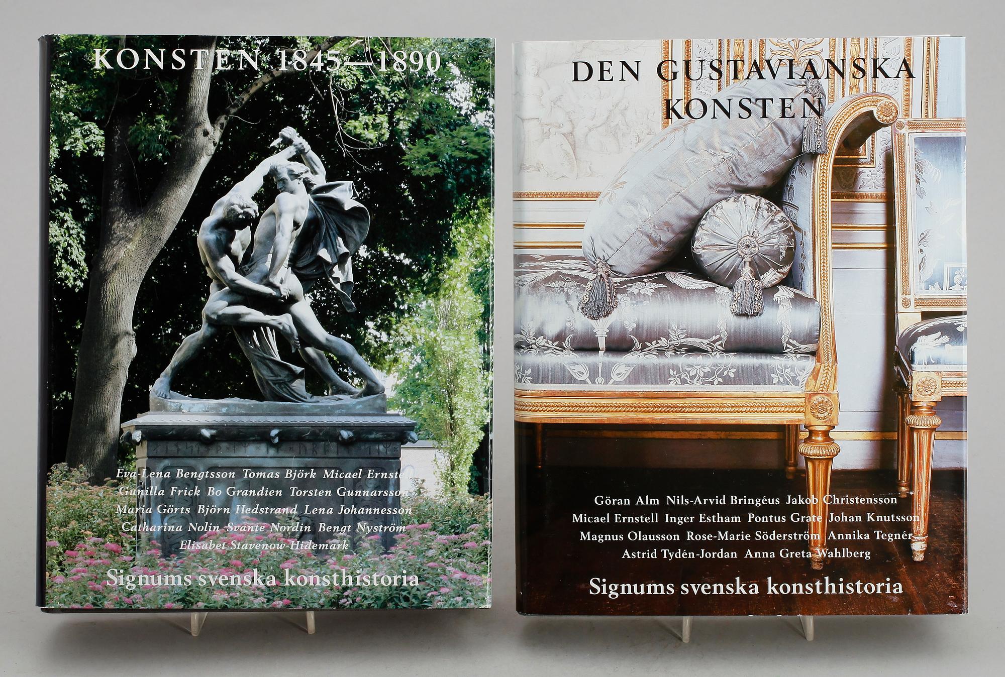 BÖCKER, 13 vol, Signums Konsthistoria.