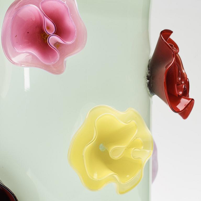 Ulla Forsell, a "Flowers forever", nr 1, glass vase, Stockholm 2008.