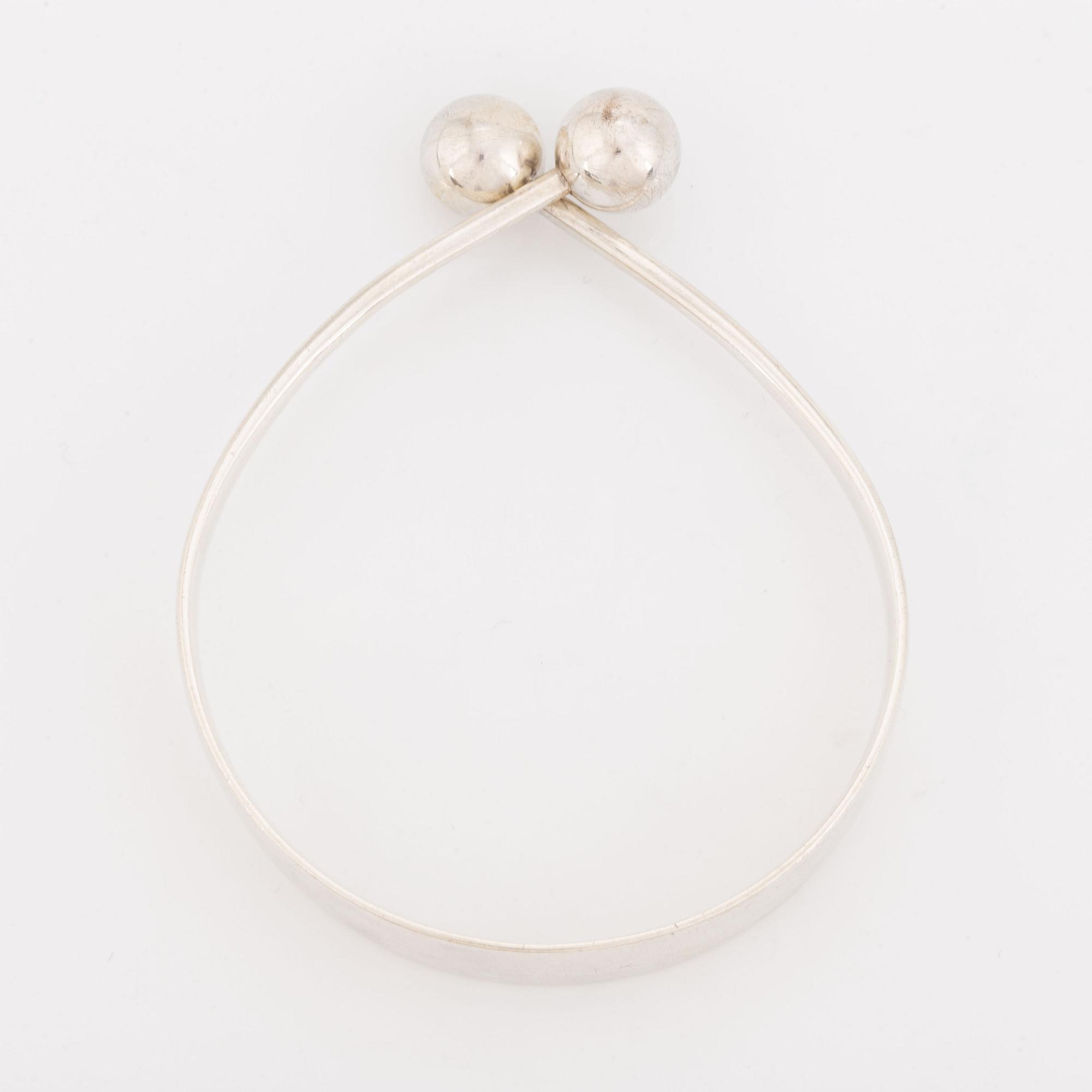 Hans Hansen, silver bangle, Denmark.