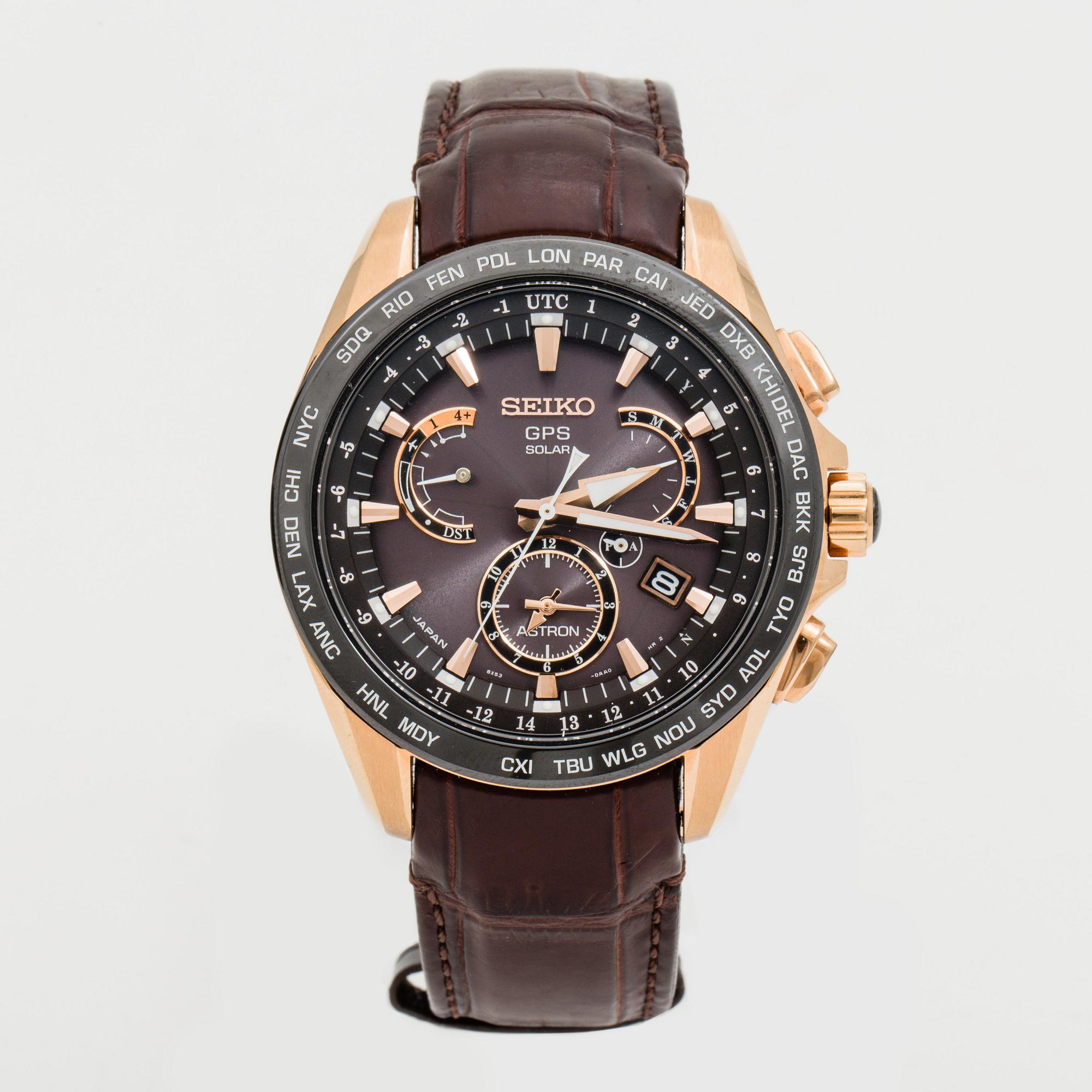 SEIKO Astron GPS Solar Novak Djokovic Limited Edition 2015 wristwatch 45 mm Bukowskis