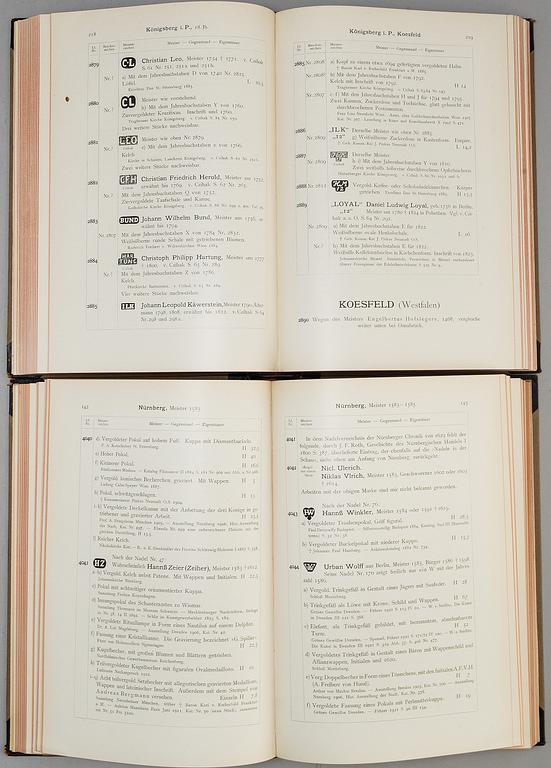 BOOKS, 4 vol. About silver.