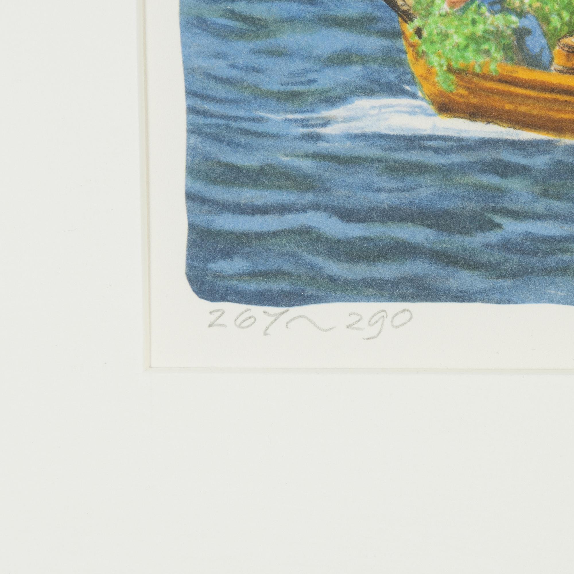 Bert Håge Häverö, färglitografi, signerad 267/290.