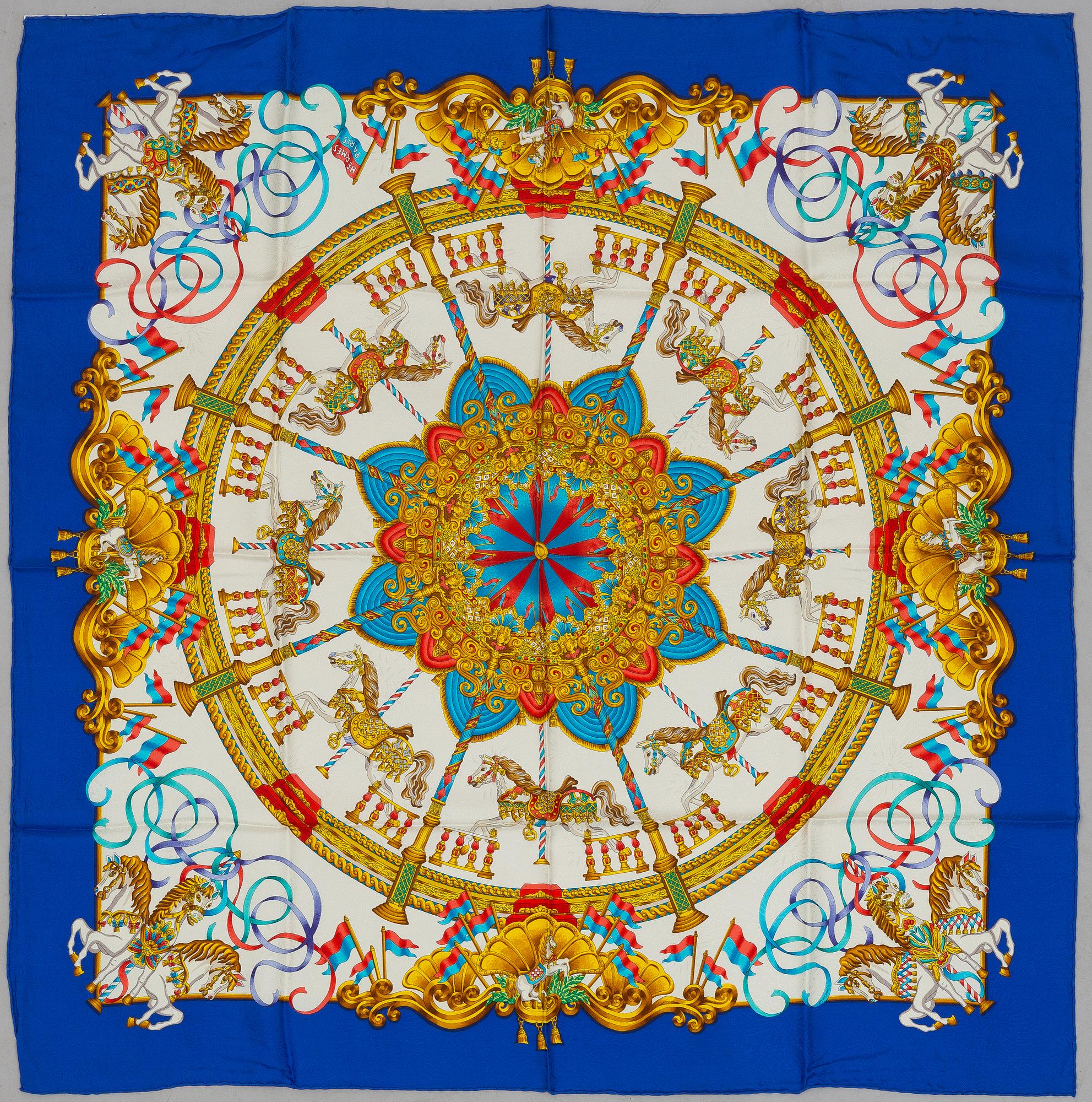 Hermès, scarf, "Luna Park".