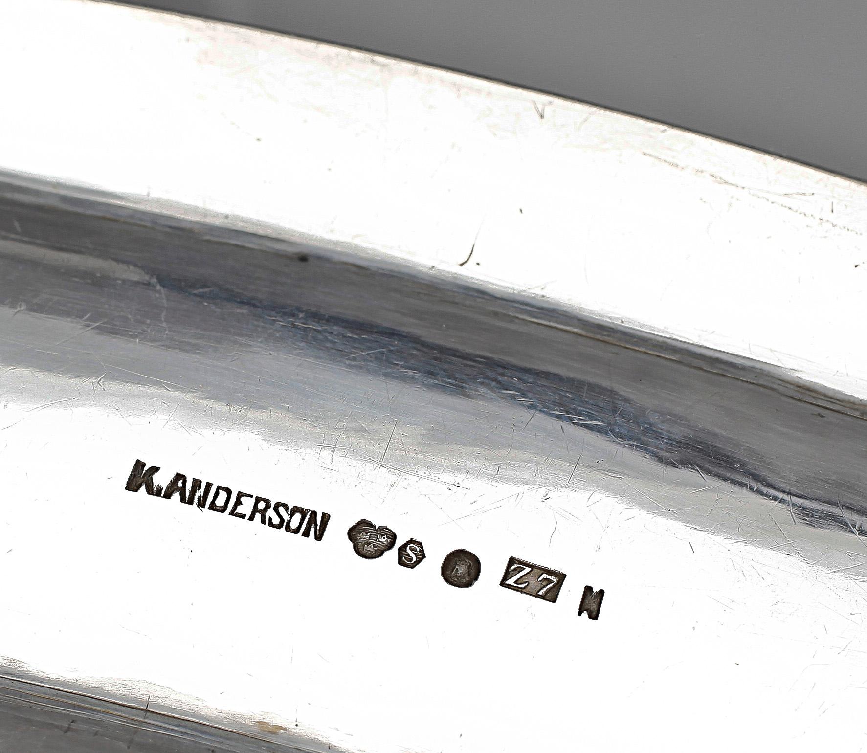 FAT, 4 st, silver, bla C G Hallberg, Stockholm, 1900-talets första hälft. Totalvikt ca 2248 g.