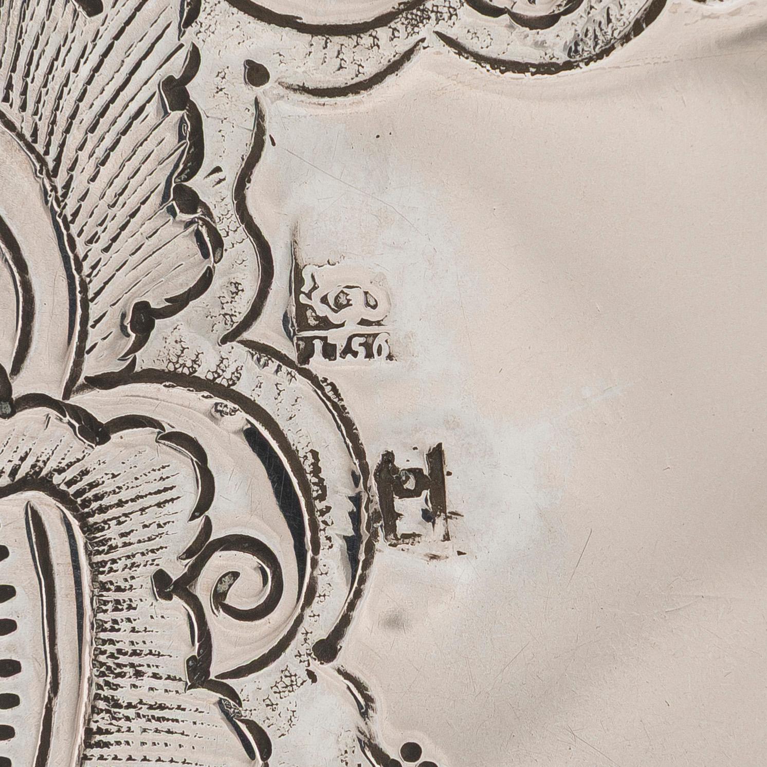 A Russian mid-18th-century silver salver, maker's mark of Fedor Petrov, Moscow 1756.