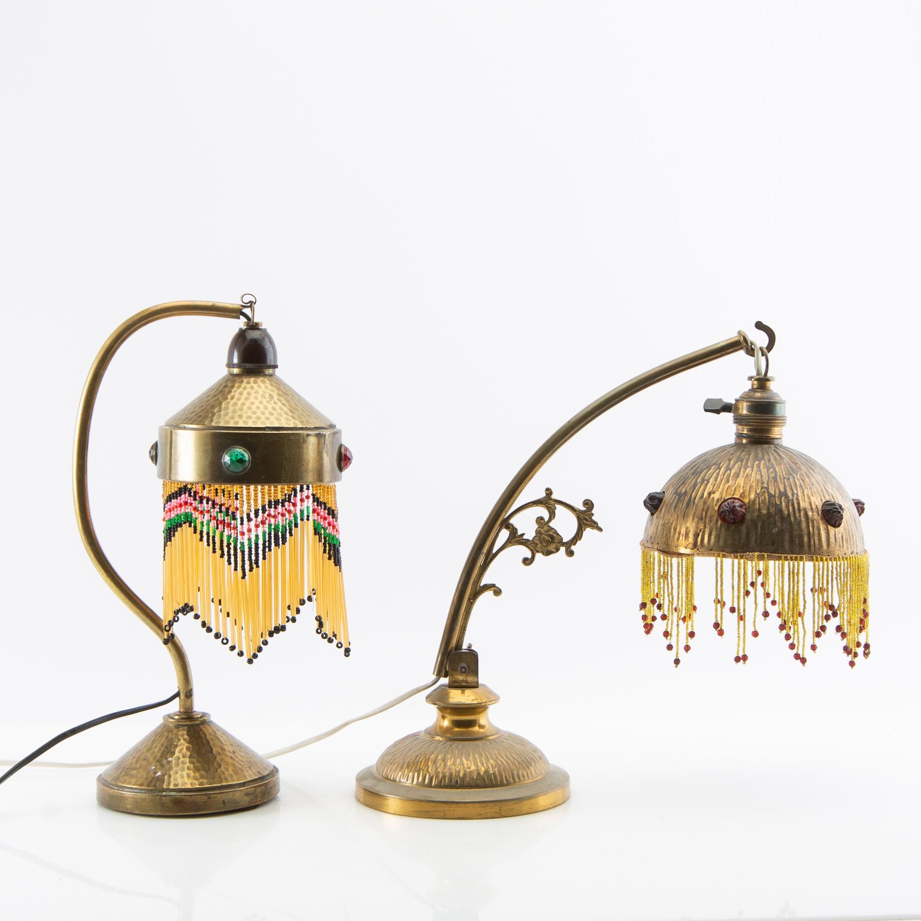 Bordslampor 2 st Jugend tidigt 1900-tal.