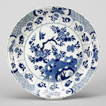 TALLRIK, porslin, Qing dynastin, Kangxi (1662-1722).