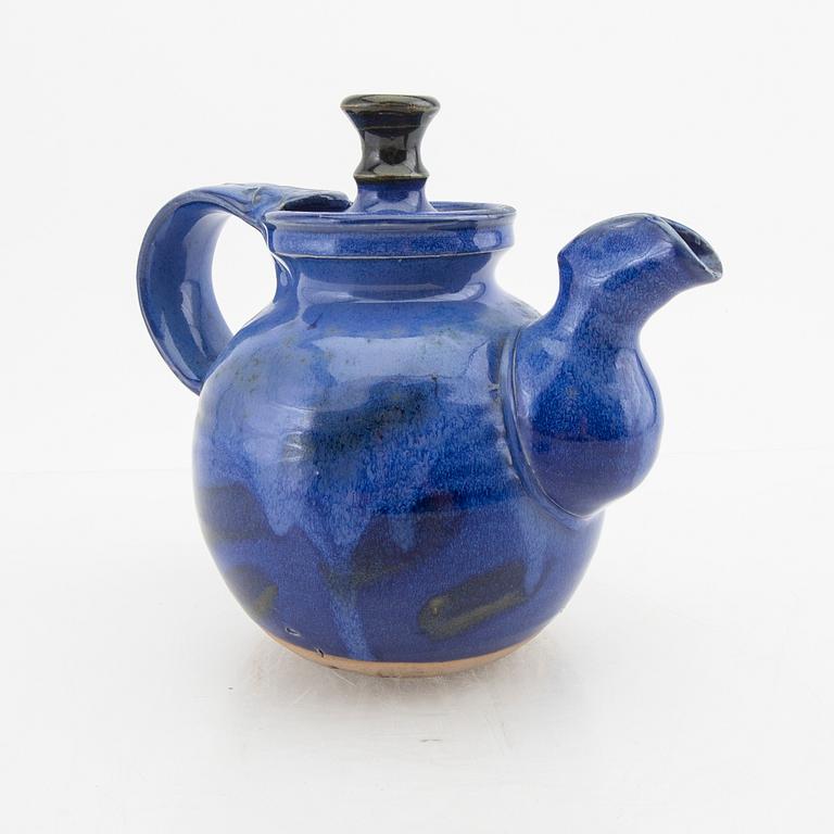 Kerstin Hörnlund,  a signed stoneware tea pot own workshop.
