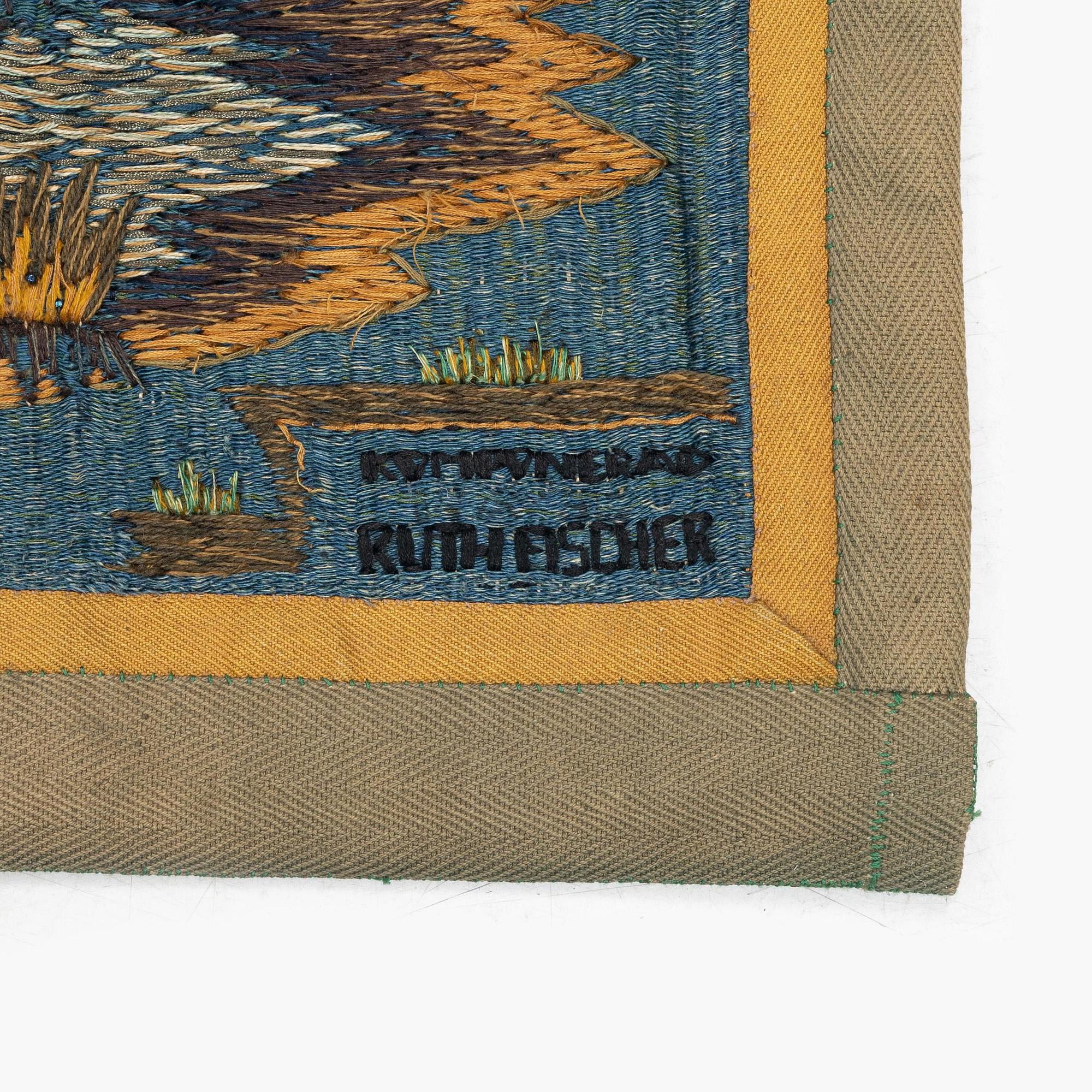 Ruth Fischer, a tapestry, "The Legend of the Christmas Roses", 147 x 199, Saint Birgitta School, Stockholm.