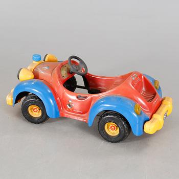 A pedal car from the latter half of the 20th century.