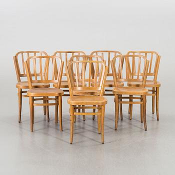 8 chairs by Kocks  Snickerifabriker, Trelleborg from the first half of the 20th century.