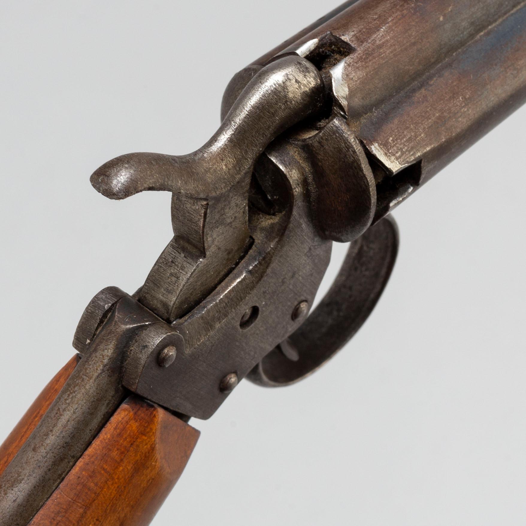 One revolver and one percussion gun, second half of the 19th century.