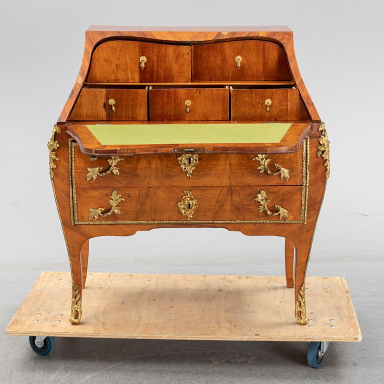 An 18th century Swedish Rococo  secretaire attributed to Christian Gotthard Wilkom (master in Stockholm 1763-65 (69).