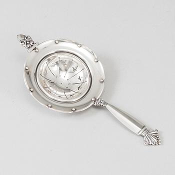 GEORG JENSEN, a sterling silver strainer, Denmark after 1945.