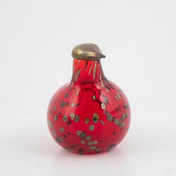 Oiva Toikka, glasfågel, "Ruby bird".