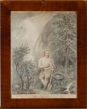 ELIAS MARTIN, 10 st, gravyrer "Fader vår"-serien, tidigt 1800-tal.