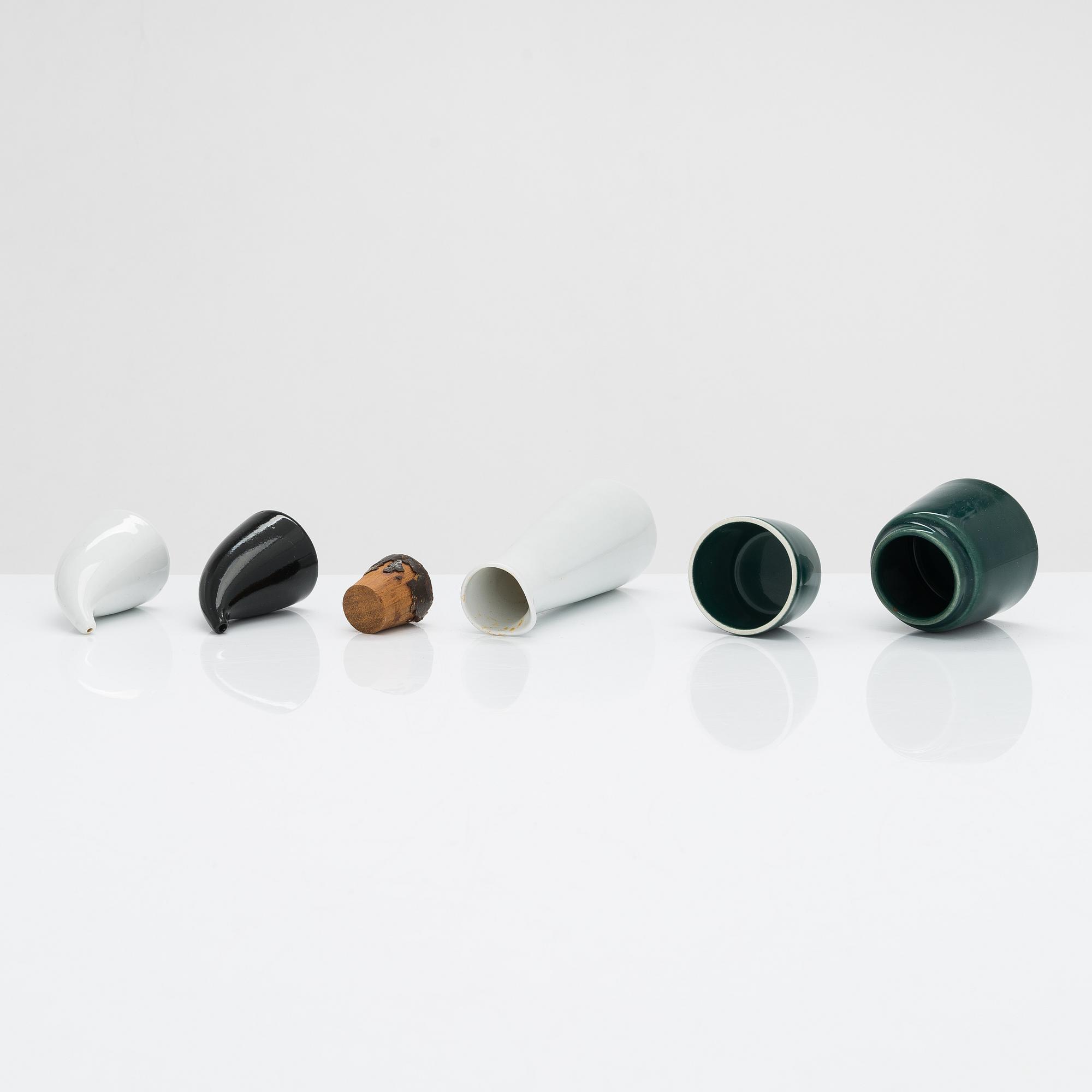 Kaj Franck, F-kryddset, 5 delar, Arabia, formgiven 1958. I produktion 1959-68.