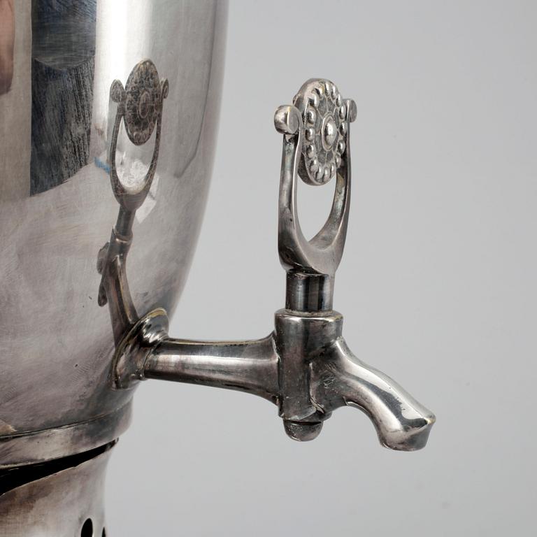 SAMOVAR, vitmetall, Ryssland, 1800-tal.