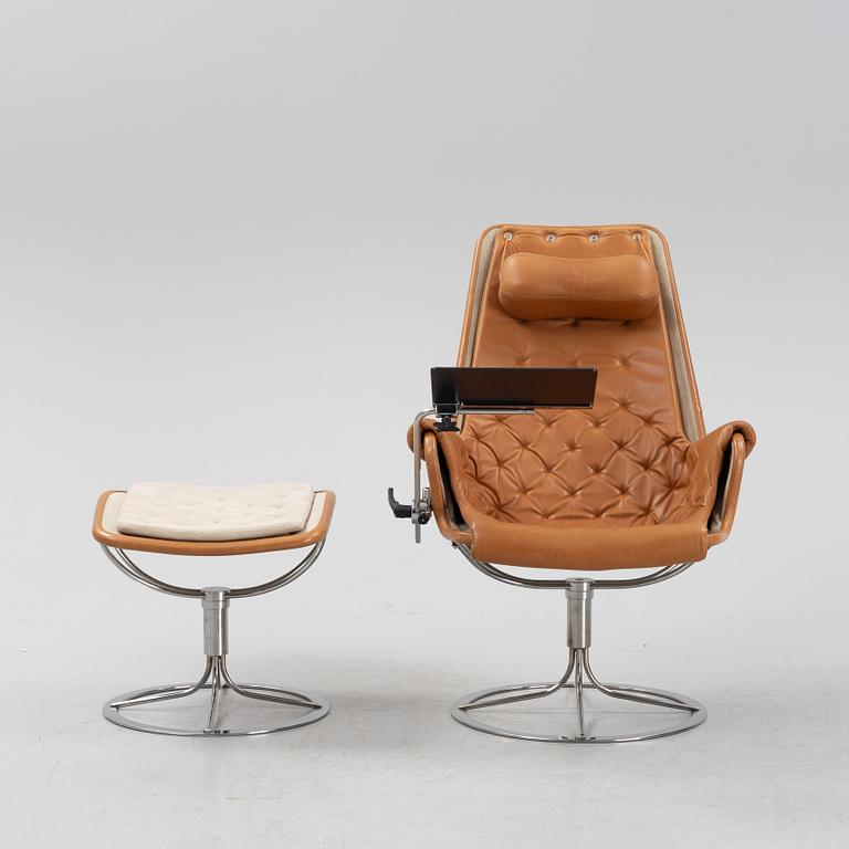 Bruno Mathsson, a 'Jetson' leather easy chair with ottoman, Dux.