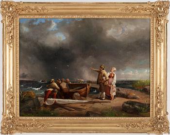 258. BENGT NORDENBERG. Olja på duk. Sign B. Nordenberg o M Larson o dat 1850.