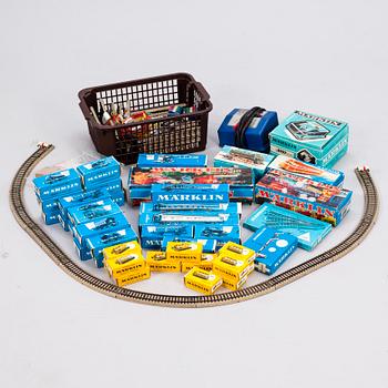 A 44+ piece train set collection, Märklin, Germany, second half of the 20th century.