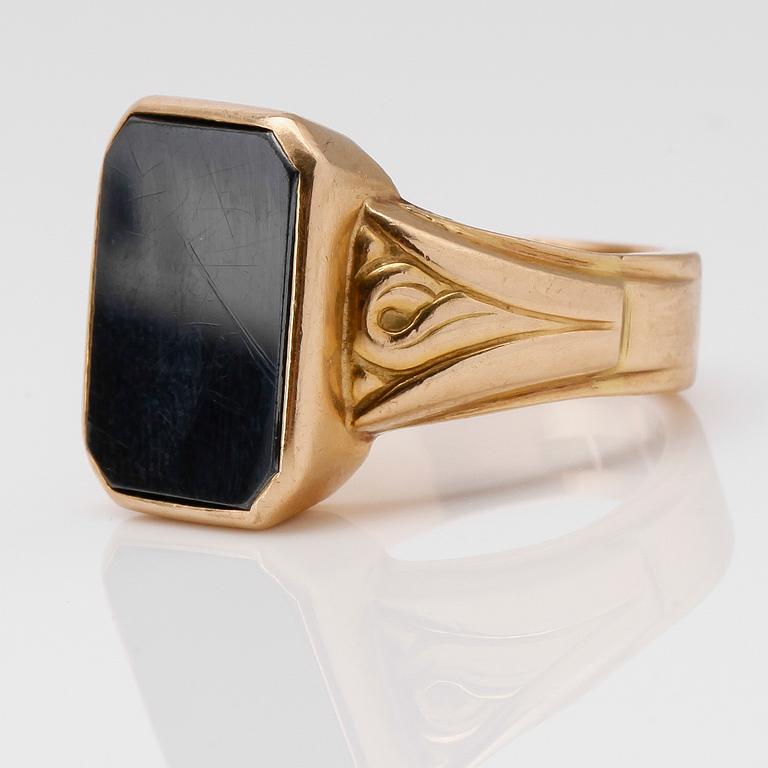 KLACKRING, 18K guld, svenska stämplar, 1971.
