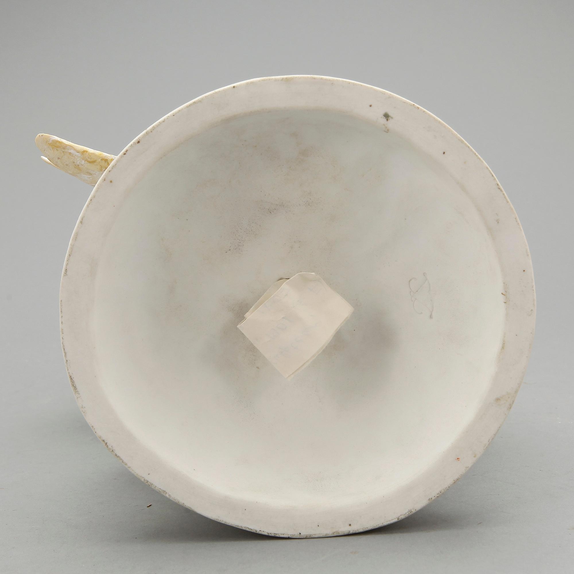 SKULPTUR, parian, efter Joseph Victor Chemin. Signerad.