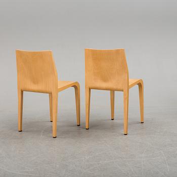 A set of seven chairs, Riccardo Blumer, Alias SpA, Italy. Late 20th century.