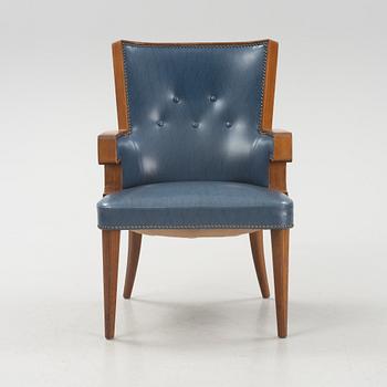 Fåtölj, Swedish Modern,  Franklins Möbler, 1950-tal.