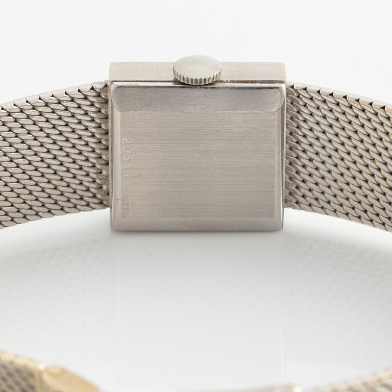 International Watch Co, rannekello, 18K valkokultaa, 16,5 mm.