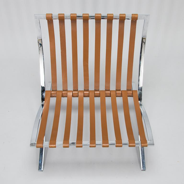 Ludwig Mies van der Rohe, fåtölj, "Barcelona".