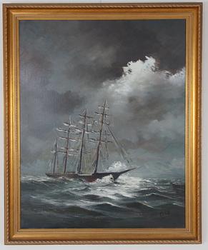 DIK, PIETER. Olja på duk, sign.