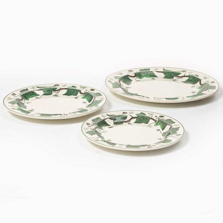 Service pieces, 36 pcs, ironstone, "Napoleon Ivy", Wedgewood.