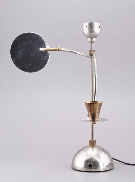 BORDSLAMPA/LJUSSTAKE, metall, Catalani & Smith, 1900-tal.