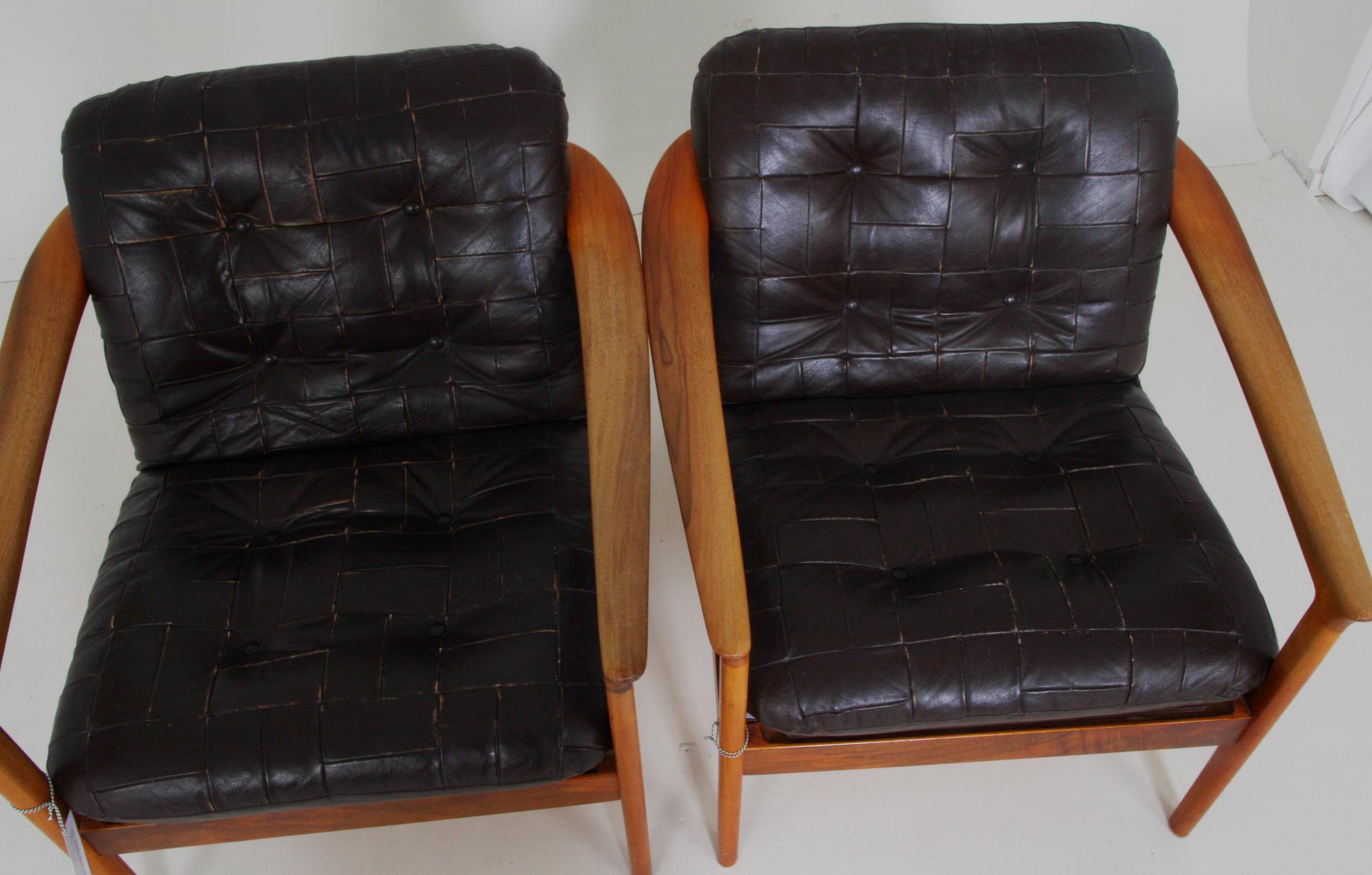 FÅTÖLJER, ett par. Design Folke Olsson för Bodafors, 1960-tal.
