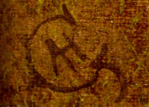 Okänd konstnär 1800/1900-tal olja på duk monogramsignerad.