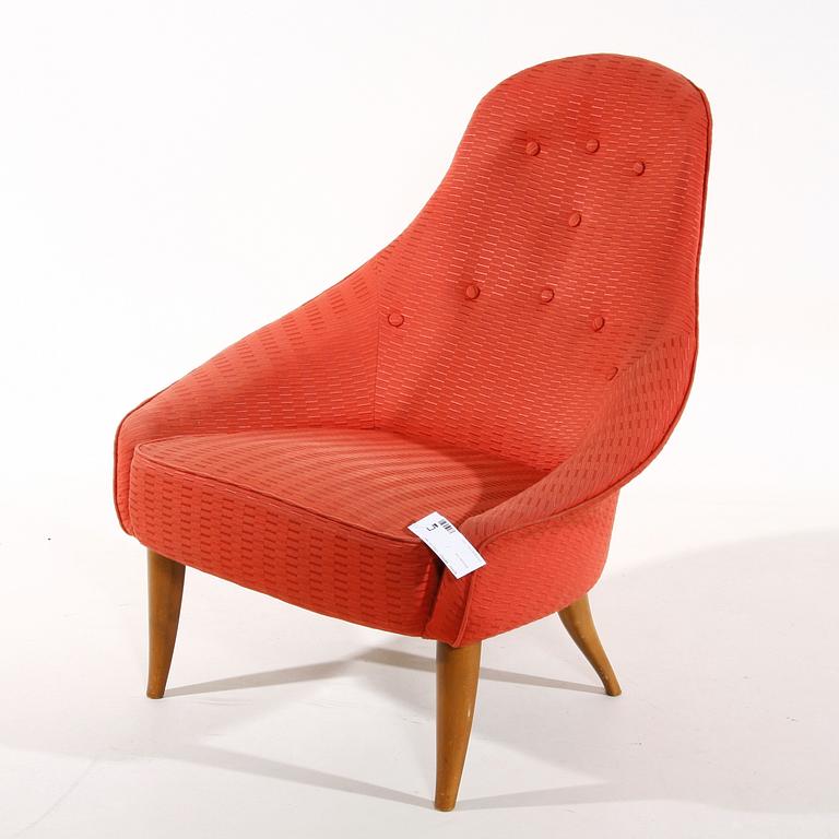 FÅTÖLJ, Kerstin Hörlin-Holmqvist, ur Trivaserien, Nordiska Kompaniet, 1950/60-tal.