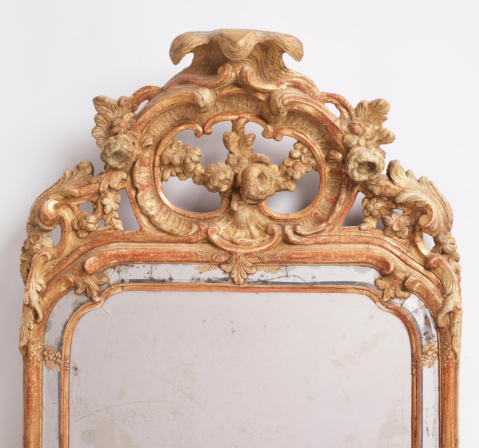 Spegel, Stockholmsarbete, 1700-talets andra hälft, Rokoko.