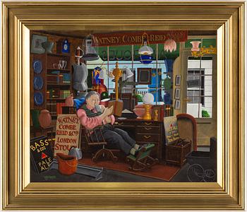 ULF GREDER, oil on canvas, signed.