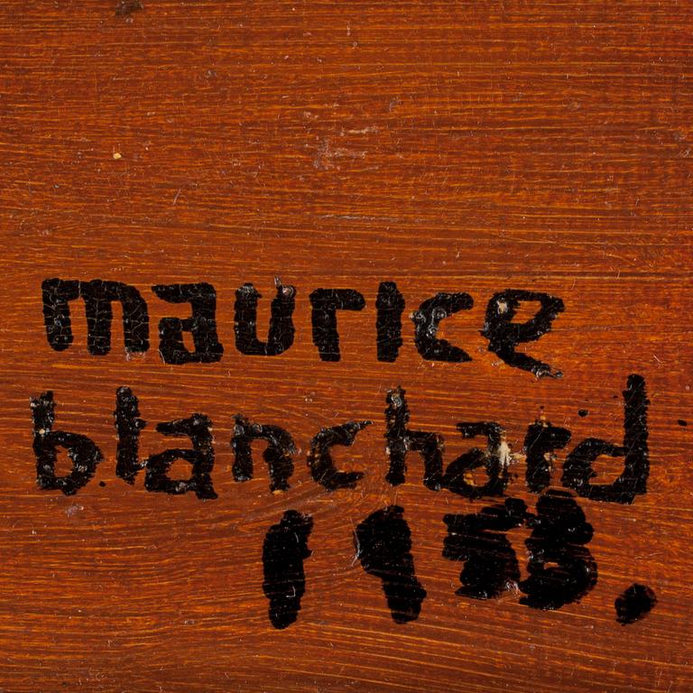 MAURICE BLANCHARD, olja på duk, signerad och daterad 1958.