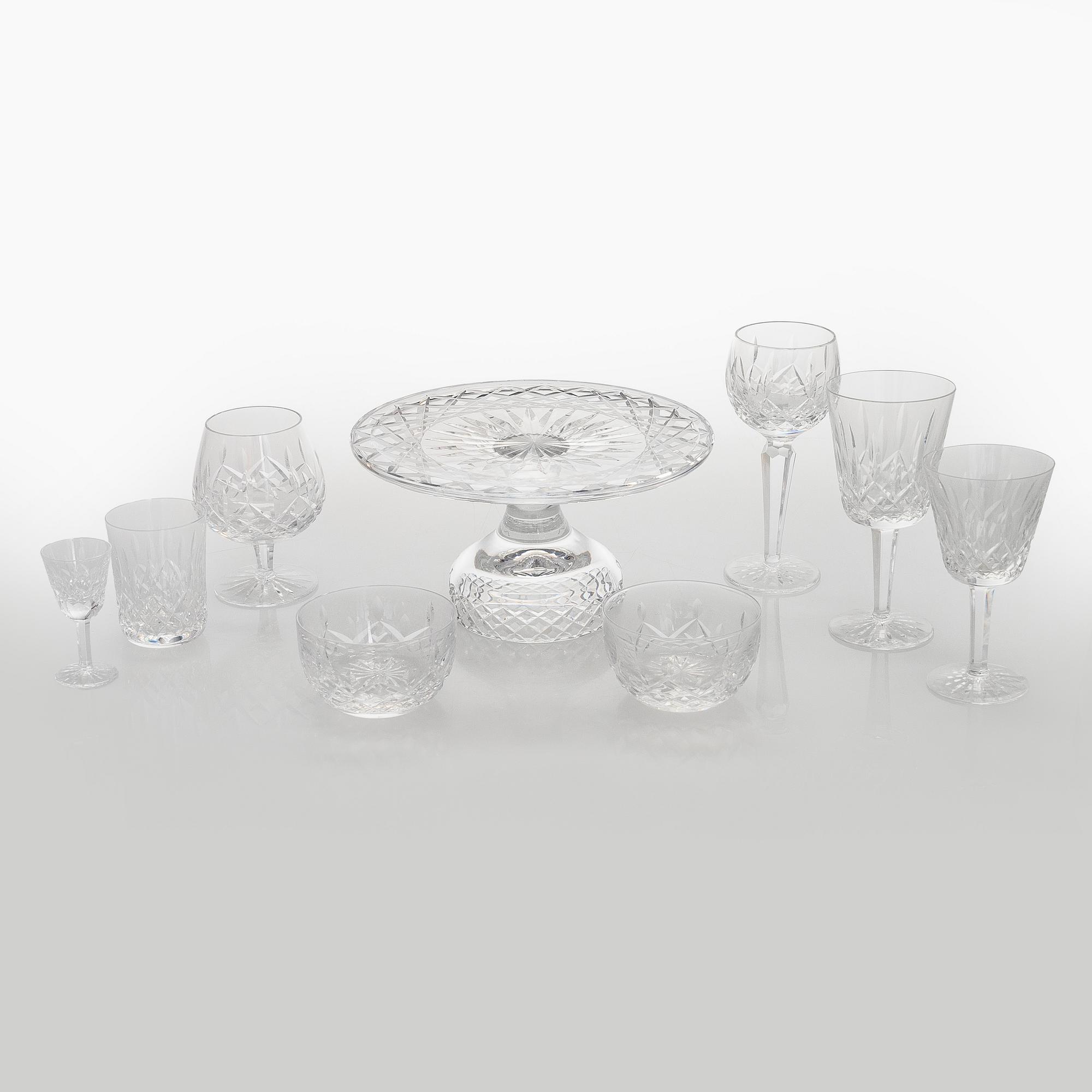 Glass set, crystal, Waterford 1960s/1970s.