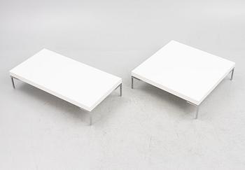 Two 'Charles' coffee tables, B&B Italia.