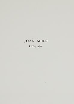 A set of two books  Joan Miró, Lithographe and  Miró Radierungen.