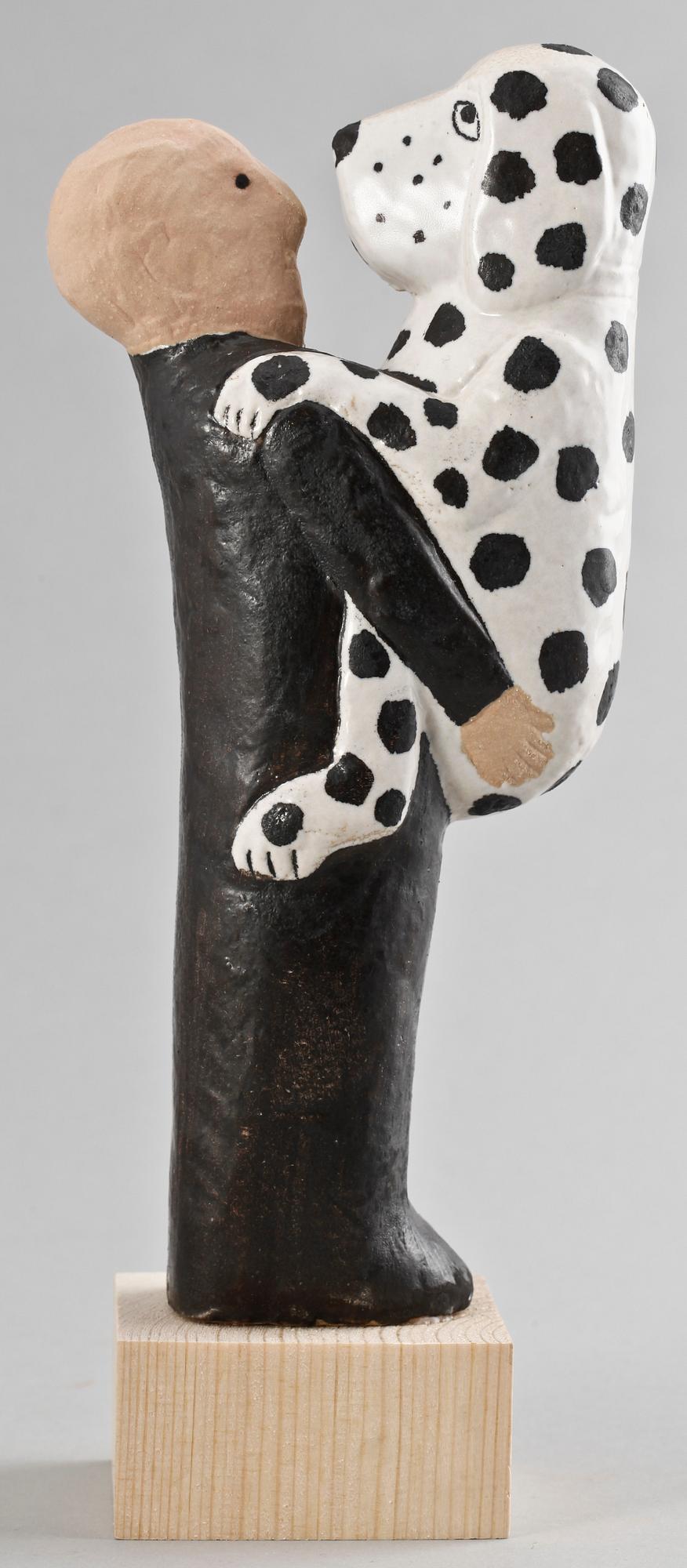 FIGURIN, stengods, Lisa Larson, Gustavsberg, sign o numr 245/600.