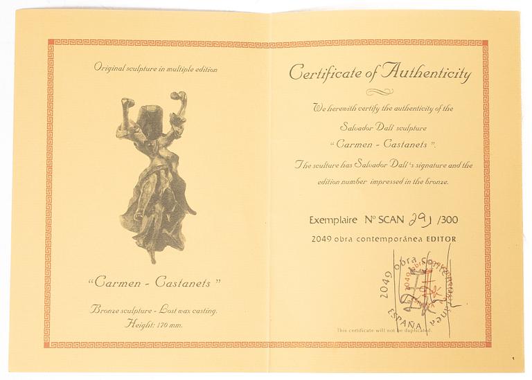 Salvador Dalí, Carmen-Castanets.